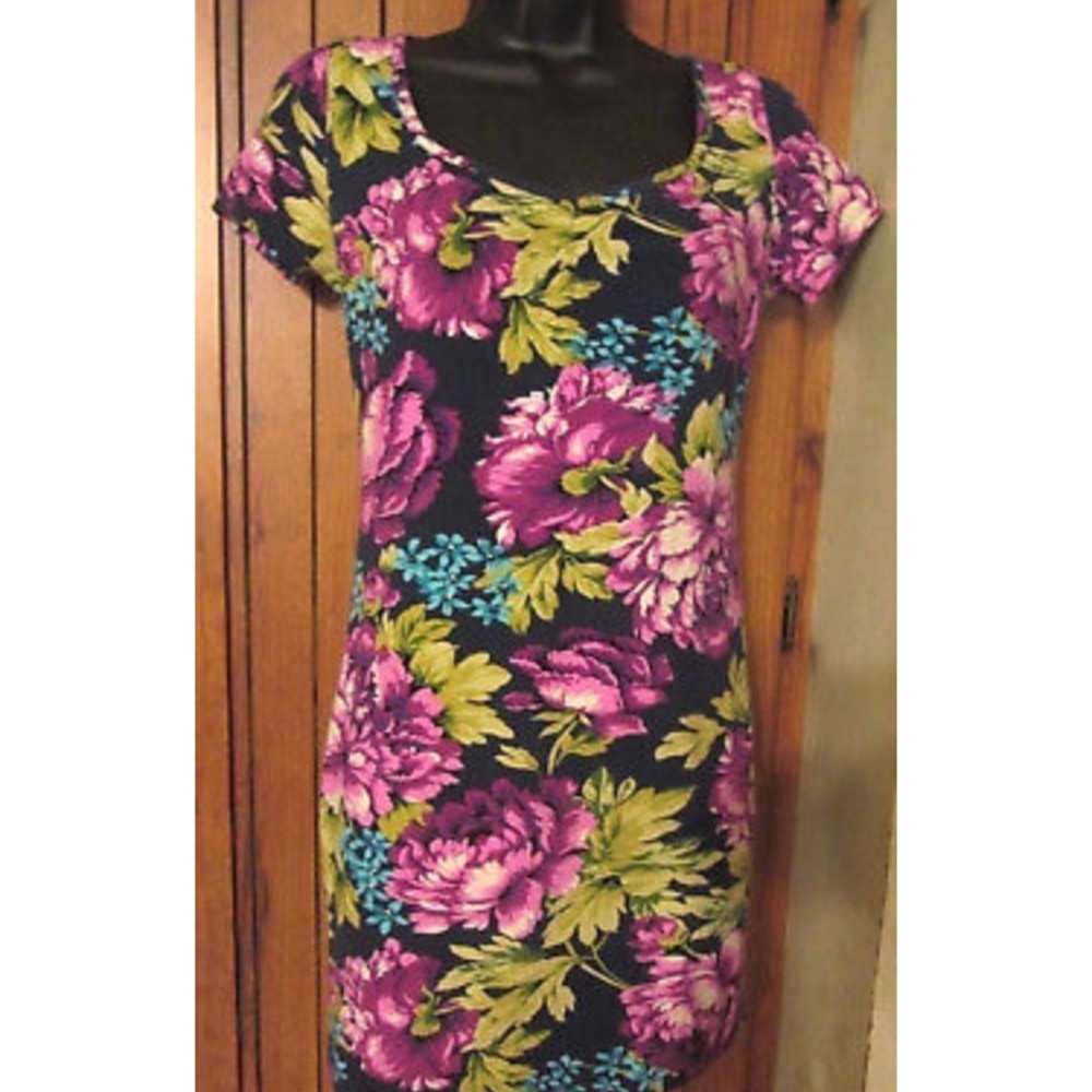 Forever 21 Wm SZ SP tropical dress short sleeve